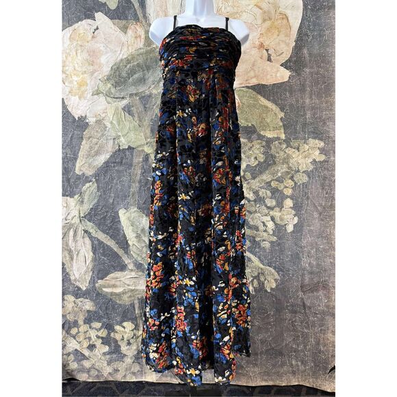 New Anthropology Hutch The Mabel Velvet Wide-Leg Jumpsuit sz S - Picture 4 of 10